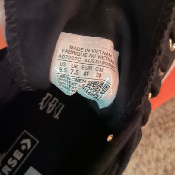 Converse Black Studded High-Top Sneakers - Picture 6 of 10